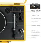 Retro Bluetooth Record Player - 3-Speed Vinyl Turntable