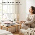 Bluetooth Vinyl Record Player with Stereo Speakers