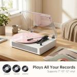 Bluetooth Vinyl Record Player with Stereo Speakers