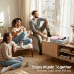 Bluetooth Vinyl Record Player with Stereo Speakers