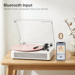Bluetooth Vinyl Record Player with Stereo Speakers