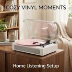 Bluetooth Vinyl Record Player with Stereo Speakers