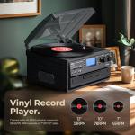 ORCC 10-in-1 Bluetooth Vinyl Turntable and Player