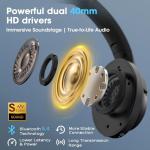 YUMONDEAR Wireless Over-Ear Headphones with Deep Bass