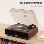 DIGITNOW High Fidelity Vinyl Record Player with Speakers