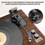 DIGITNOW High Fidelity Vinyl Record Player with Speakers