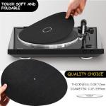 Facmogu 12-Inch Wool Slipmat for Vinyl Players
