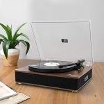 Walnut LP&No.1 Bluetooth Turntable with Stereo Speakers