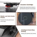 Walnut LP&No.1 Bluetooth Turntable with Stereo Speakers