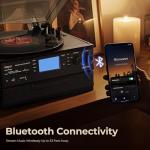 ORCC 10-in-1 Bluetooth Vinyl Turntable and Player