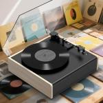 Bluetooth Vinyl Record Player with Built-in Speakers