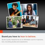 TASCAM TH-02 Studio Monitor Headphones, Wired