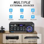 Daakro AK45 Wireless Bluetooth 2-Channel Audio Amplifier