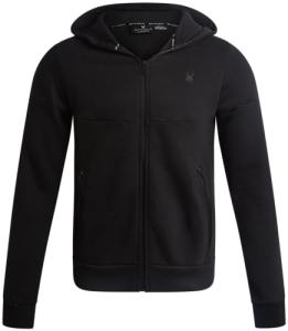 Men's Zip Up Performance Fleece Hoodie - Black