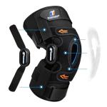 Hinged Knee Brace with Patella Support and Stabilizers