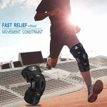 Hinged Knee Brace with Patella Support and Stabilizers