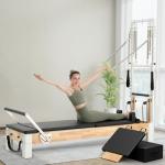 Wooden Pilates Reformer with Tower and Accessories
