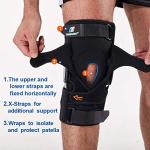 Hinged Knee Brace with Patella Support and Stabilizers