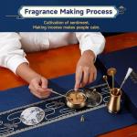 Complete Brass Incense Burner Kit for Meditation