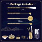 Complete Brass Incense Burner Kit for Meditation