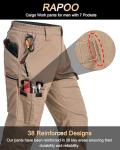 Men's Tactical Cargo Pants - Water Resistant, Multi-Pocket