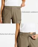 Willit Women's Quick-Dry Hiking Cargo Shorts