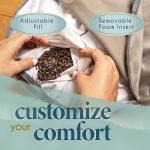 Large Grey Velvet Meditation Cushion with Buckwheat Fill