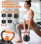 Adjustable 5-in-1 Dumbbells and Kettlebells Set