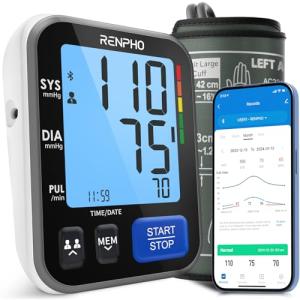 RENPHO Smart Blood Pressure Monitor with Bluetooth