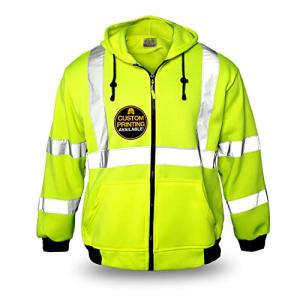 KwikSafety Patrol Jacket - Reflective Mens Fleece Hoodie