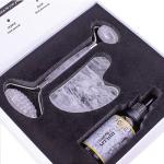 Crystal Jade Roller and Gua Sha Set with Serum