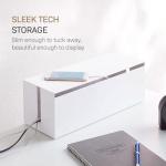 YAMAZAKI Minimalist Cord Organizer Box with Lid