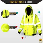 KwikSafety Patrol Jacket - Reflective Mens Fleece Hoodie
