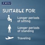 JOBST ACTIVA Knee-High Compression Socks for Active Travel