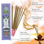 Seven Chakra Incense Sticks with Wooden Burner