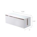 YAMAZAKI Minimalist Cord Organizer Box with Lid