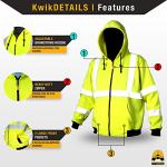 KwikSafety Patrol Jacket - Reflective Mens Fleece Hoodie