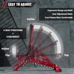 Adjustable Weight Bench with 32 Positions, 589.7 kg Capacity