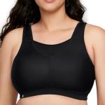 Glamorise No-Bounce Wirefree Sports Bra, Black