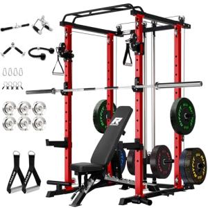 RitFit Power Cage Home Gym with Cable System
