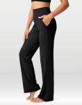 Women's High Waist Wide Leg Yoga Pants with Pockets