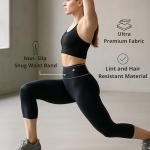 High Waisted Capri Leggings with Tummy Control