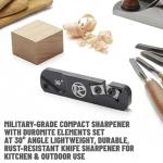 Compact Military-Grade Knife Sharpener for Travel