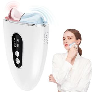 ZoGoo Electric Gua Sha Facial Tool, Upgraded Hot&Cold Dual-Mode Face Neck Massager, Face Sculpting Tool/Lift Device -Heated&Ice &Vibration&Red Massager, Anti-Aging&Wrinkles, Puffiness, Double Chin
