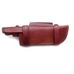 GCS Custom Handcrafted Fixed Blade Leather Right Hand Scout Carry Knife Sheath with Sharpening Stone Set GCS181