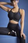 Panache Boundless Non Wired Sports Bra | Black 36D | High Impact, Supportive Sports Bra for Women, Exercise & Workout Bra