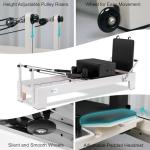 JOYRIDER 90" Pilates Reformer, Wooden Reformer Pilates Machine for Home Workout and Studio, Oak Wood, Pilates Equipment with Piano Wire Spings, Pilates Box, Jump Board(Black)