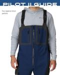 FROGG TOGGS Men's Pilot II Guide Waterproof Breathable Rain Bib, Dust Blue/Slate, XXX-Large