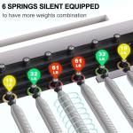 JOYRIDER 90" Pilates Reformer, Wooden Reformer Pilates Machine for Home Workout and Studio, Oak Wood, Pilates Equipment with Piano Wire Spings, Pilates Box, Jump Board(Black)