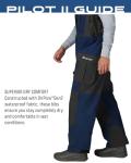 FROGG TOGGS Men's Pilot II Guide Waterproof Breathable Rain Bib, Dust Blue/Slate, XXX-Large